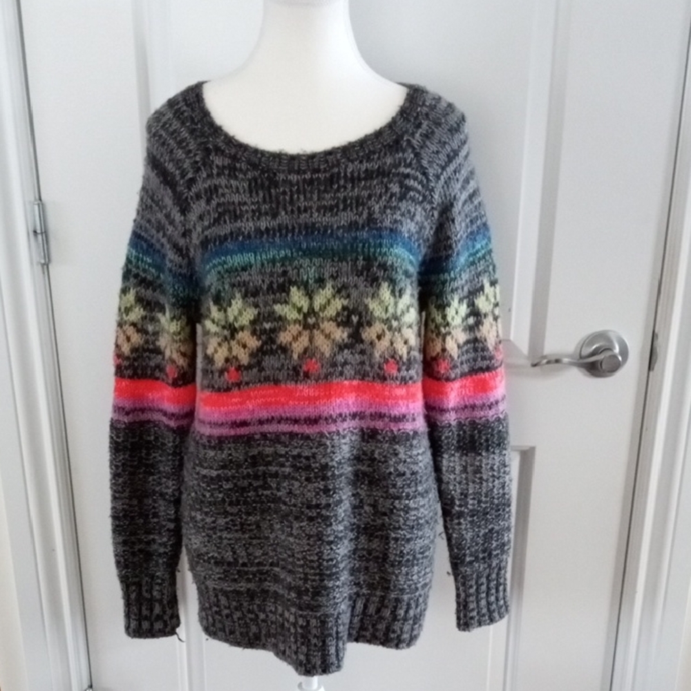 Oversized American Eagle Outfitters Fair Isle Jegging Sweater